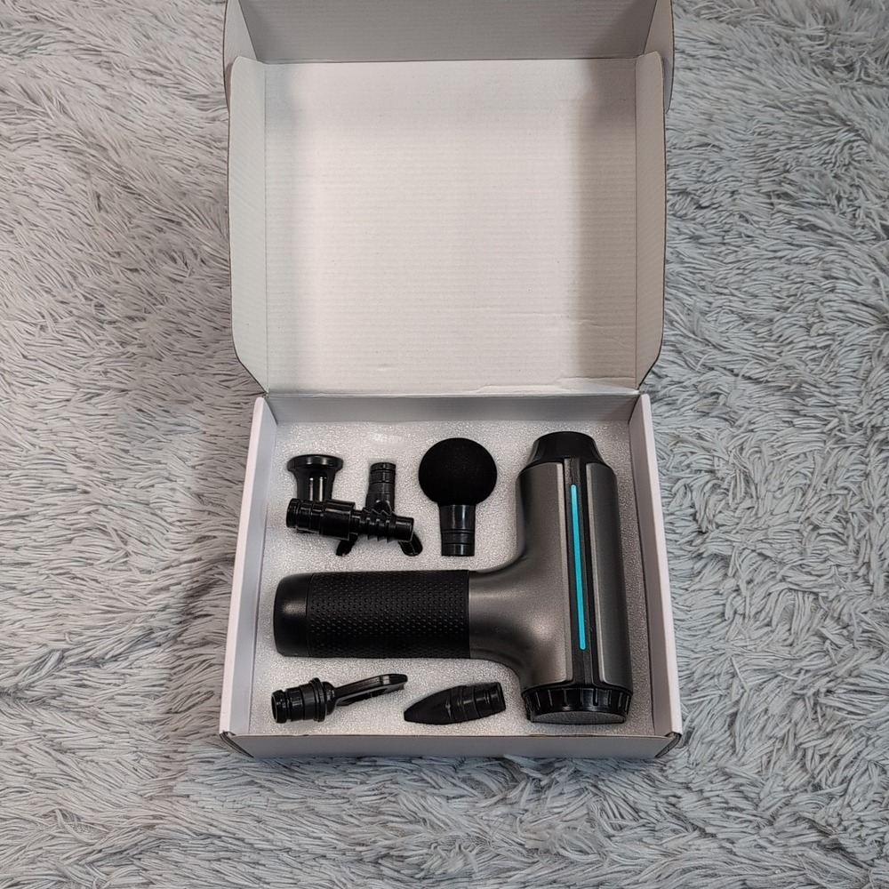 Massage Gun with 6‎ Attachment Heads Portable Rechargeable Multi Gear